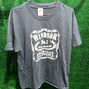 vintage Y2K Windsor California Jack Daniels rip off logo Shirt L Tennessee River